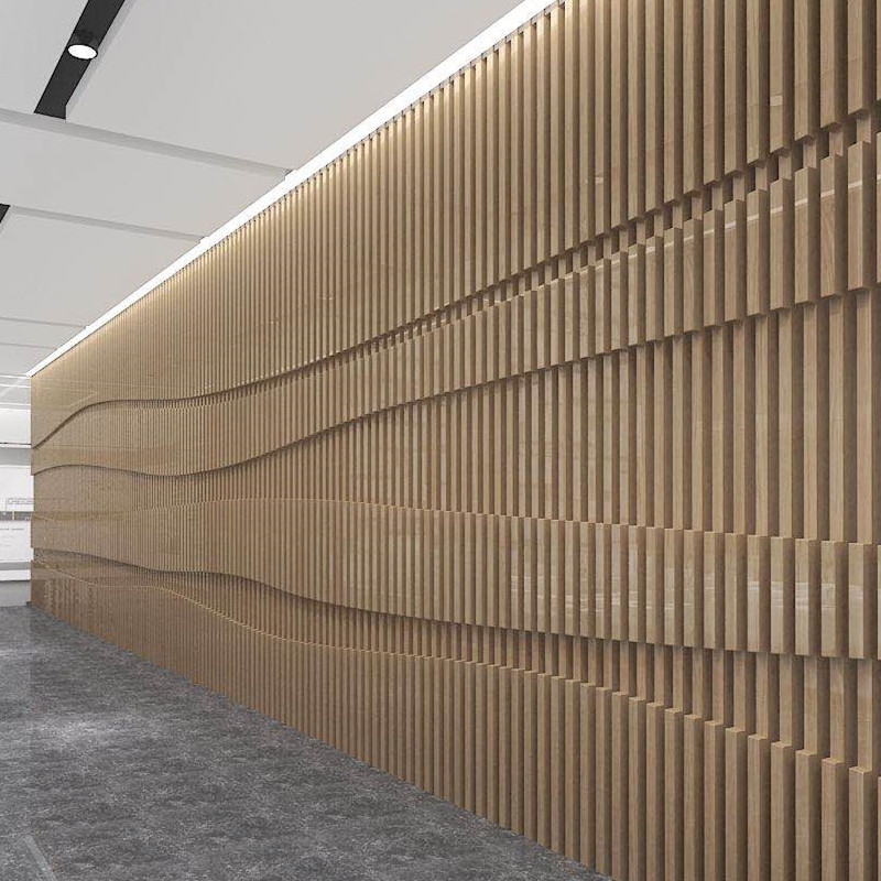 普罗旺斯木纹铝方通 现代幕墙的3D木纹艺术与装饰新风尚